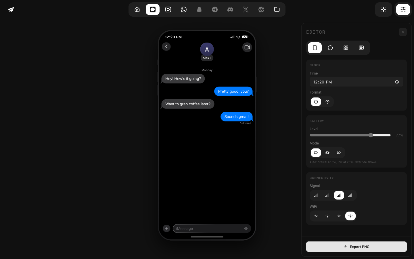 DMForge - Device editor panel